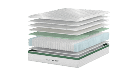 High-quality mattress layers with memory foam, latex, and gel-infused foams for optimal comfort and support, designed for better sleep and improved mattress durability.